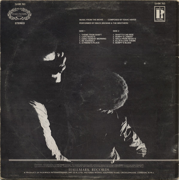 Mack Browne & The Brothers : Isaac Hayes' Music From The Movie Shaft (LP, Album)
