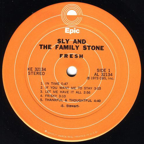 Sly & The Family Stone : Fresh (LP, Album, San)