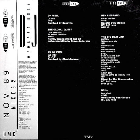 Various : November 89 - Mixes 2 (12", P/Mixed)