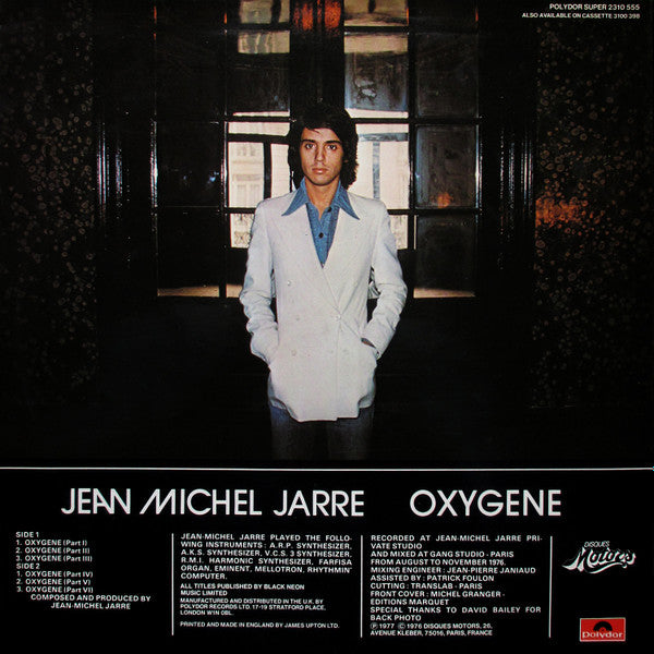 Jean-Michel Jarre : Oxygene (LP, Album)