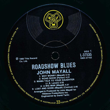John Mayall : Road Show Blues (LP, Album)