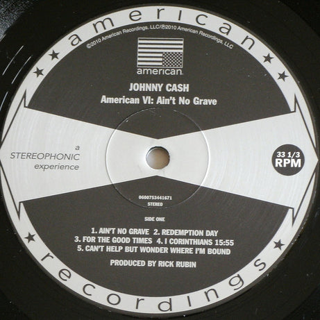 Johnny Cash : American VI: Ain't No Grave (LP, Album, RE, 180)