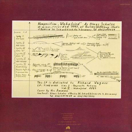 Klaus Schulze : Timewind (LP, Album, Gat)