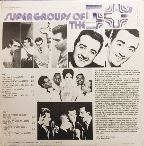 The Diamonds / The Gaylords / The Crew Cuts / The Platters : Super Groups Of The 50's (LP, Comp, RE)