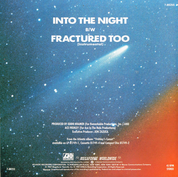 Ace Frehley / Frehley's Comet : Into The Night (7", Single)