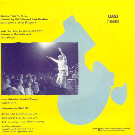 Phil Collins : Take Me Home (7", Single)