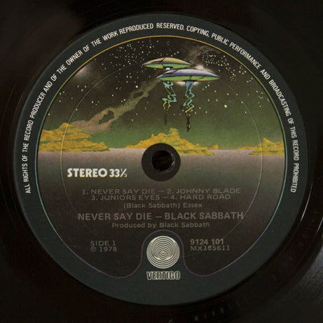 Black Sabbath : Never Say Die! (LP, Album, Gat)