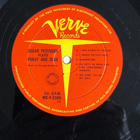 Oscar Peterson : Plays Porgy And Bess (LP, Album, Mono)