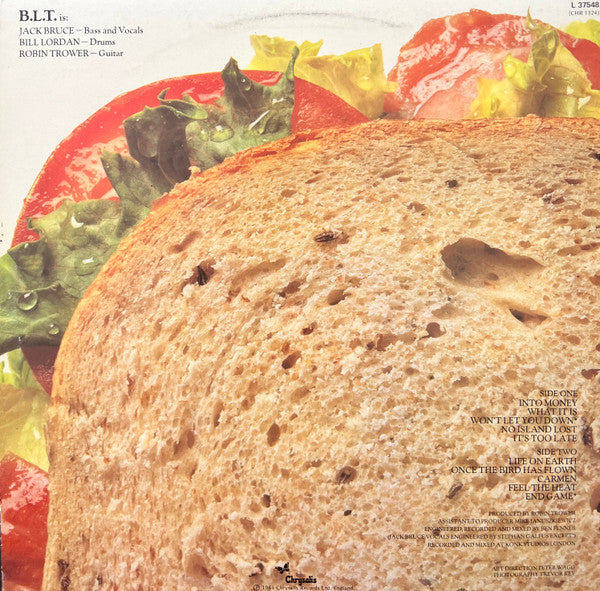 Jack Bruce / Bill Lordan / Robin Trower : B.L.T. (LP, Album)