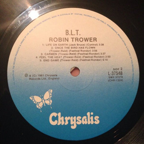 Jack Bruce / Bill Lordan / Robin Trower : B.L.T. (LP, Album)