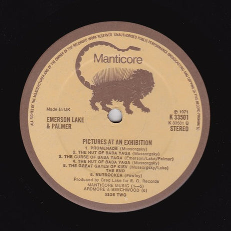 Emerson, Lake & Palmer : Pictures At An Exhibition (Mussorgsky) (LP, Album, RE, Man)