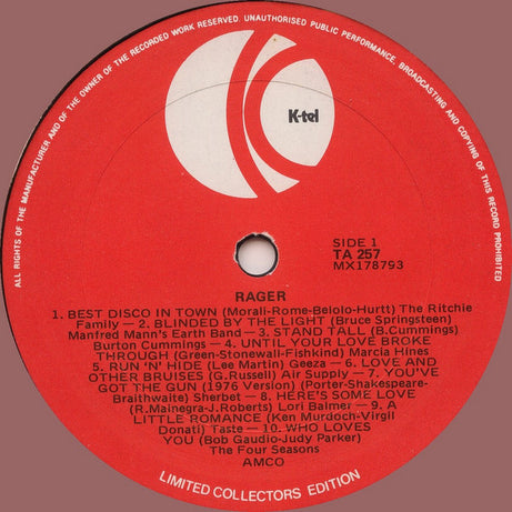 Various : Rager (LP, Comp)