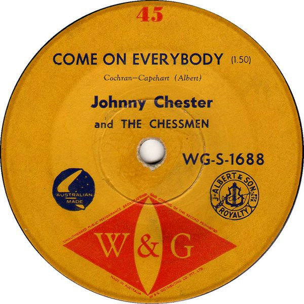 Johnny Chester And His Chessmen : Come On Everybody (7", Single)