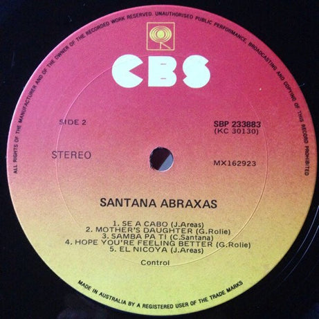 Santana : Abraxas (LP, Album)