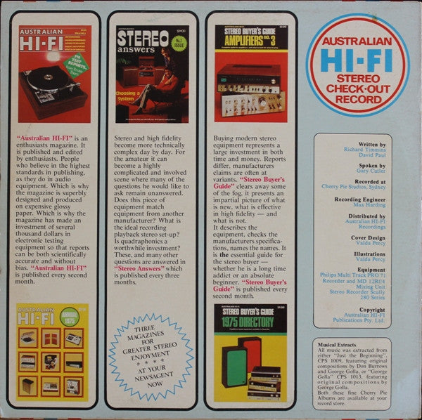 No Artist : Australian Hi-Fi Stereo Check-out Record (LP, RE)