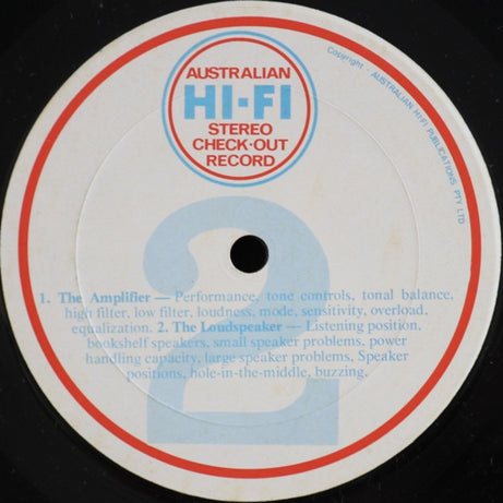 No Artist : Australian Hi-Fi Stereo Check-out Record (LP, RE)