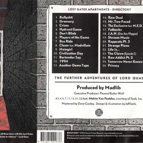 Quasimoto : The Further Adventures Of Lord Quas (CD, Album)
