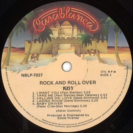Kiss : Rock And Roll Over (LP, Album, RP)