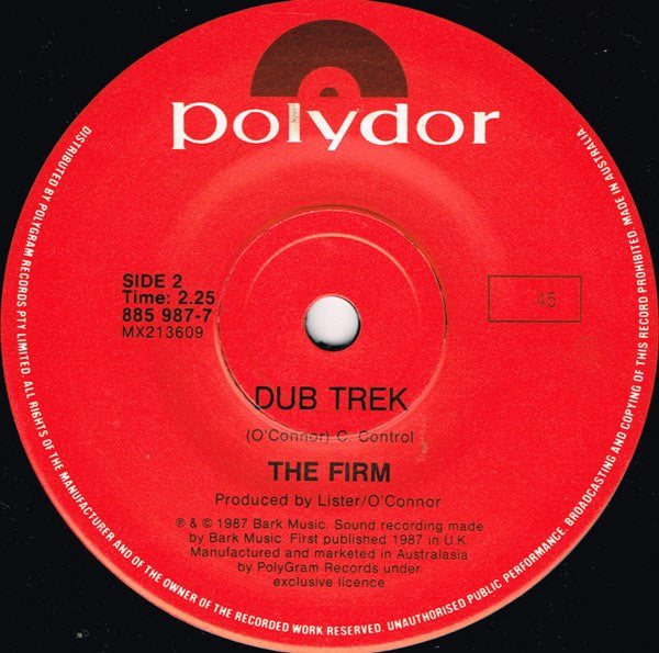 The Firm : Star Trekkin' (7")