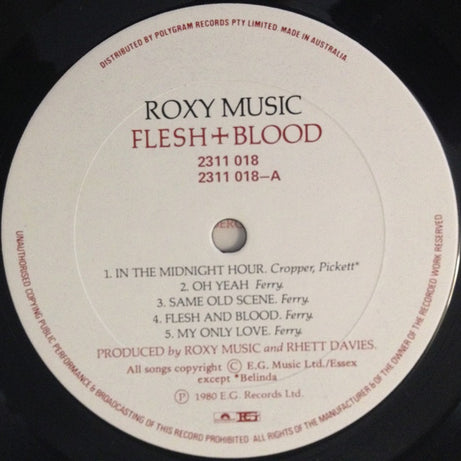 Roxy Music : Flesh + Blood (LP, Album)