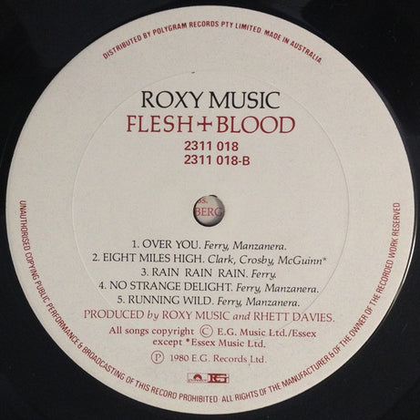 Roxy Music : Flesh + Blood (LP, Album)