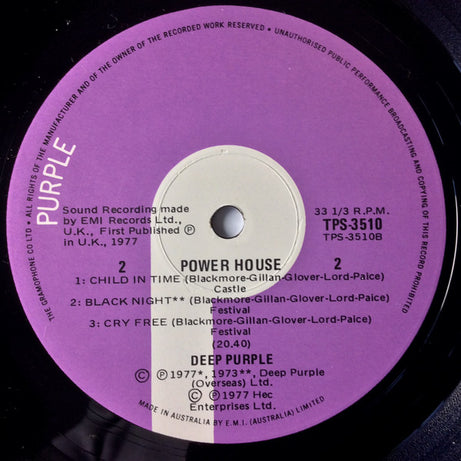 Deep Purple : Powerhouse (LP, Album)