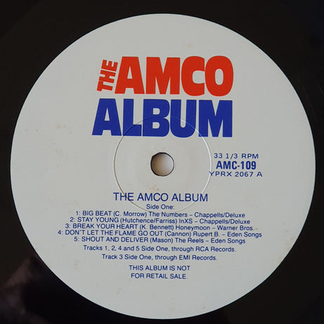 Various : The Amco Album (LP, Album, Comp, Promo)