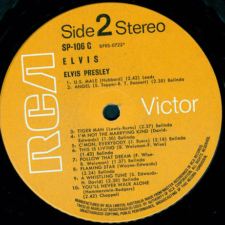 Elvis Presley : Elvis (LP, Comp, Gat)