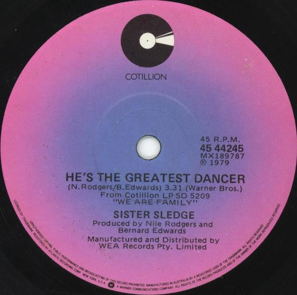 Sister Sledge : He's The Greatest Dancer (7", Single)