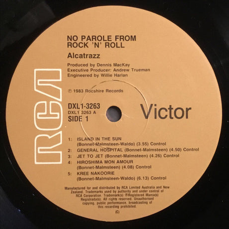 Alcatrazz : No Parole From Rock 'N' Roll (LP, Album)