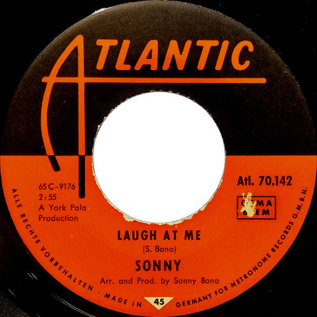 Sonny* / Sonny's Group : Laugh At Me / Tony (7", Single)