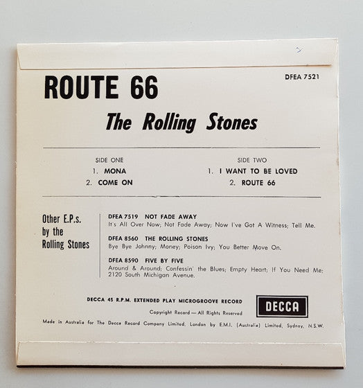 The Rolling Stones : Route 66 (7", EP)