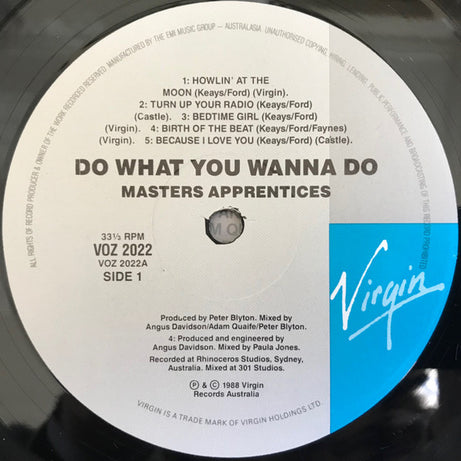 Masters Apprentices* : Do What You Wanna Do (LP, Album)