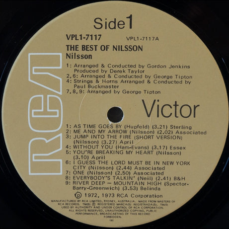 Harry Nilsson : The Best Of Nilsson (LP, Comp)