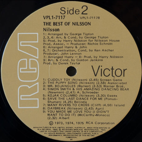 Harry Nilsson : The Best Of Nilsson (LP, Comp)