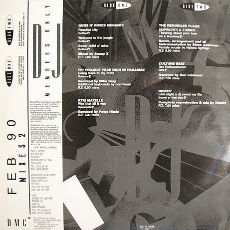 Various : February 90 - Mixes 2 (12", P/Mixed)