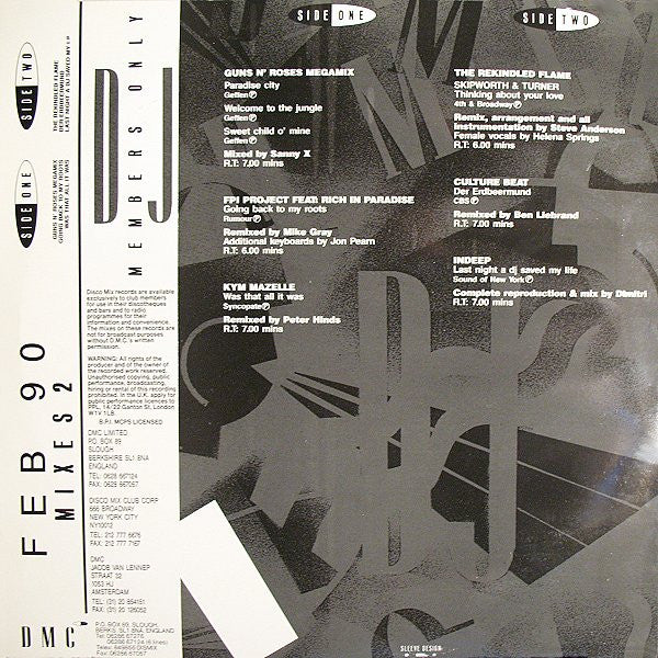 Various : February 90 - Mixes 2 (12", P/Mixed)