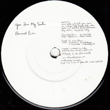 Antony And The Johnsons with Boy George : You Are My Sister (7", Single)