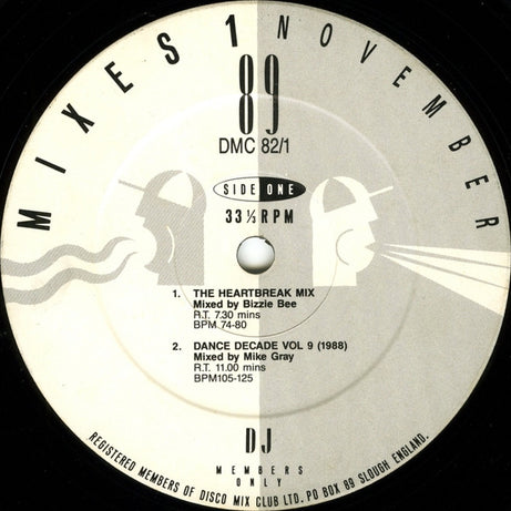 Various : November 89 - Mixes 1 (12", P/Mixed)