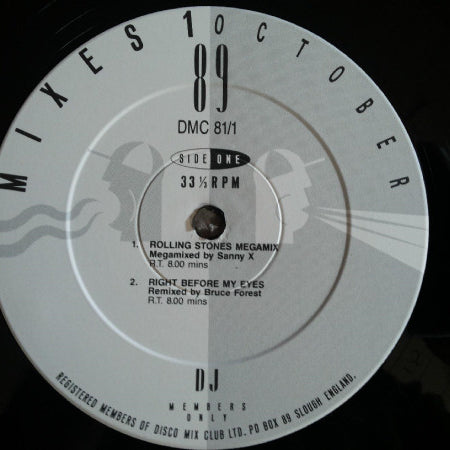 Various : October 89 - Mixes 1 (12", P/Mixed)