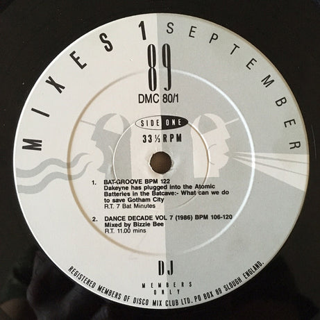 Various : September 89 - Mixes 1 (12", P/Mixed)
