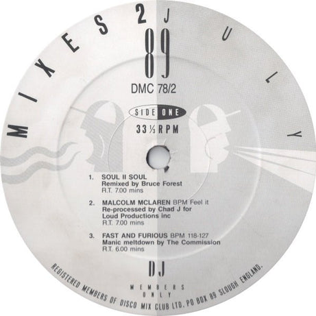 Various : July 89 - Mixes 2 (12", P/Mixed)