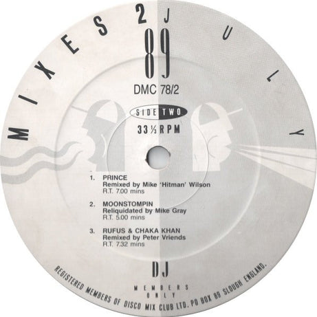 Various : July 89 - Mixes 2 (12", P/Mixed)
