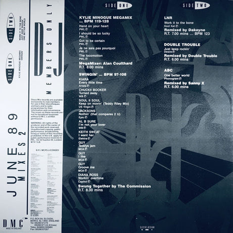 Various : June 89 - Mixes 2 (12")
