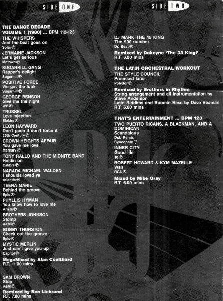 Various : March 89 - Mixes 1 (12", P/Mixed)