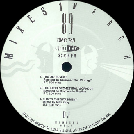 Various : March 89 - Mixes 1 (12", P/Mixed)