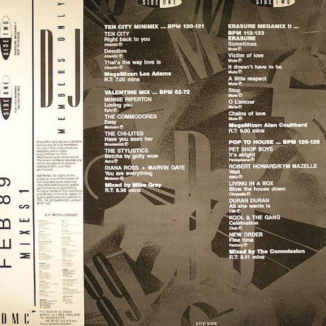 Various : February 89 - Mixes 1 (12", Mixed)