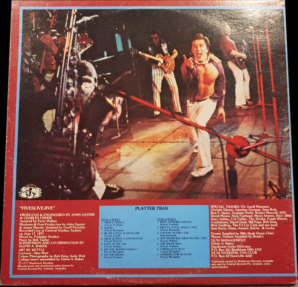 Ol' 55 : Fiveslivejive (LP, Album)