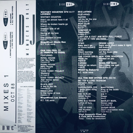 Various : October 88 Mixes 1 (12", Mixed)