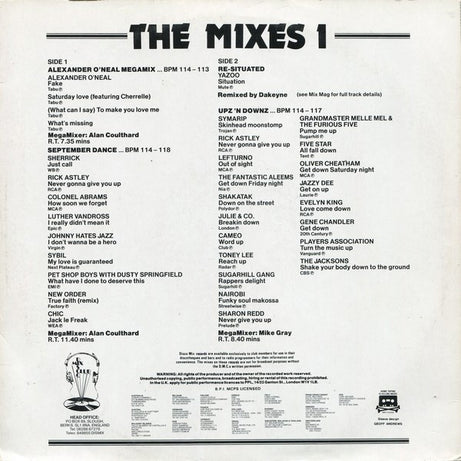 Various : September 87 Mixes 1 (12", P/Mixed)